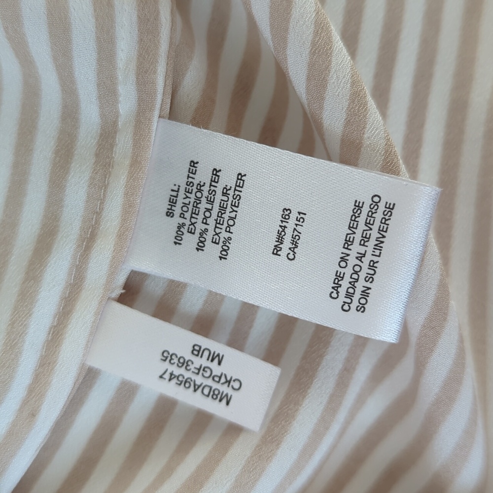 Calvin Klein Striped Button Tab Button Up Semi-Sh… - image 3